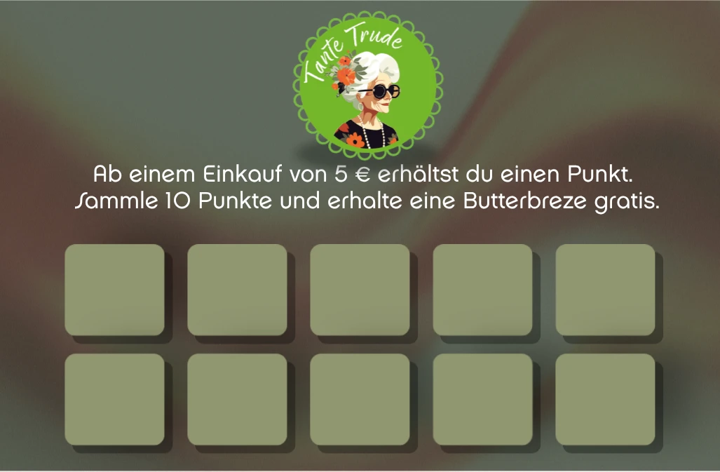 Stempelkarte Tante Trude Stempelkarte Tante Trude